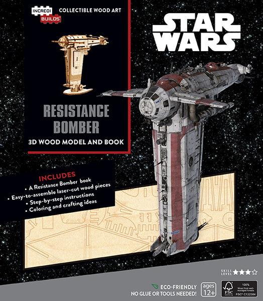 insight editions IncrediBuilds: Star Wars: Resistance Bomber Book and 3D Wood Model – Insight Editions