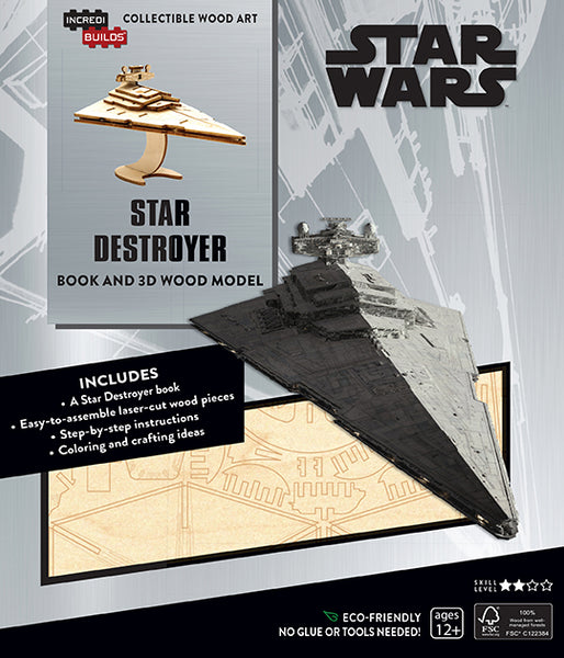 insight editions IncrediBuilds: Star Wars: Star Destroyer Book and 3D Wood Model – Insight Editions