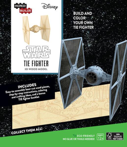 insight editions IncrediBuilds: Star Wars: TIE Fighter 3D Wood Model – Insight Editions