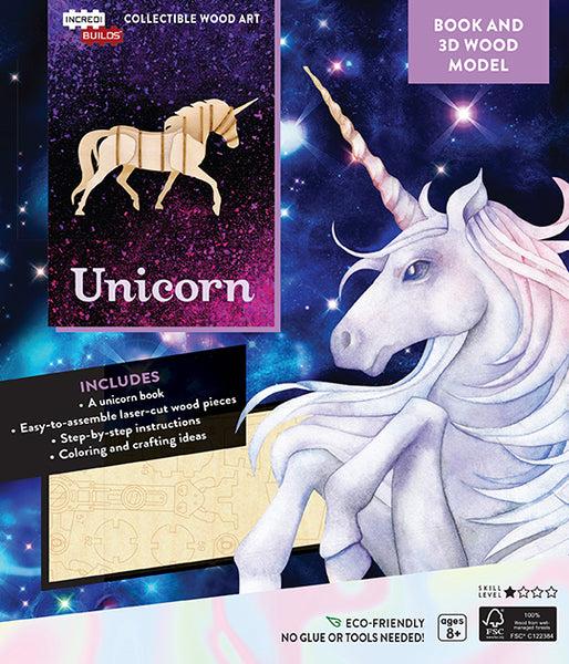 insight editions IncrediBuilds: Unicorn Book and 3D Wood Model – Insight Editions