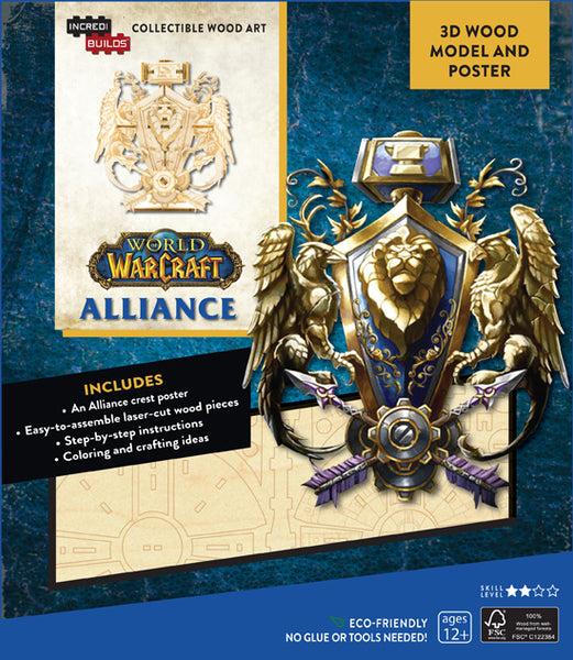 insight editions Incredibuilds: World of Warcraft: Alliance 3D Wood Model and Poster – Insight Editions