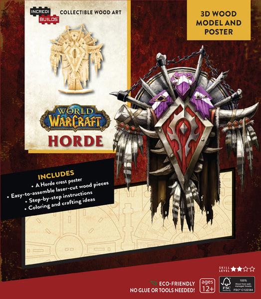 insight editions Incredibuilds: World of Warcraft: Horde 3D Wood Model and Poster – Insight Editions