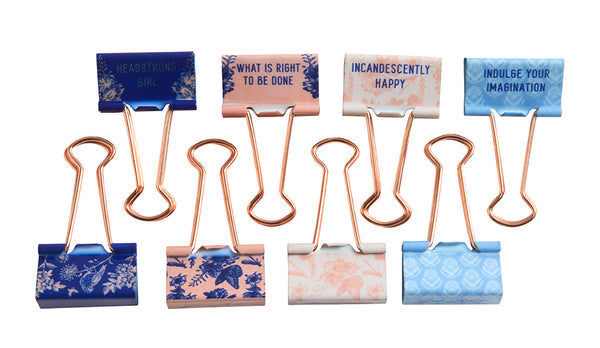 Insight Editions Jane Austen: Floral Patterns Binder Clips (Set Of 8) – Insight Editions