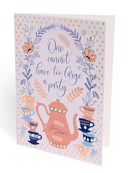 Insight Editions Jane Austen Tea Party Birthday Embellished Card – Insight Editions