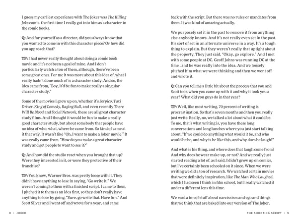 Insight Editions Joker: The Official Script Book – Insight Editions