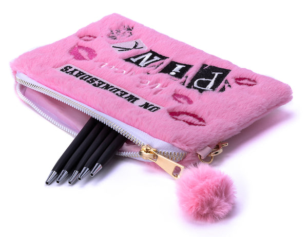 Insight Editions Mean Girls: On Wednesdays We Wear Pink Plush Accessory Pouch – Insight Editions