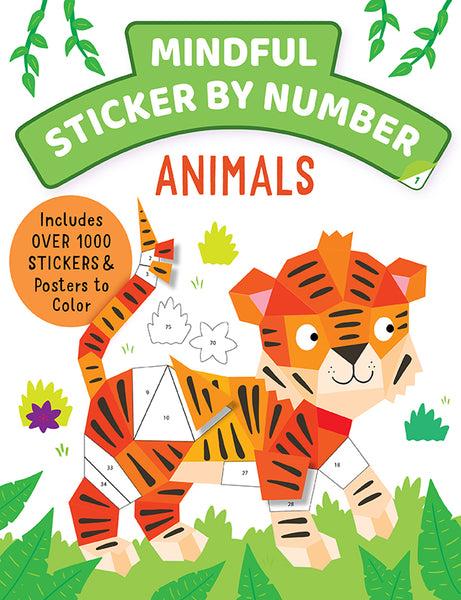 insight editions Mindful Sticker By Number: Animals – Insight Editions