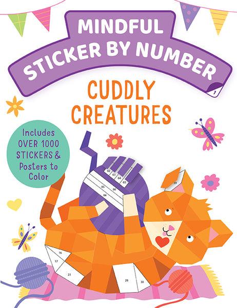 insight editions Mindful Sticker By Number: Cuddly Creatures – Insight Editions