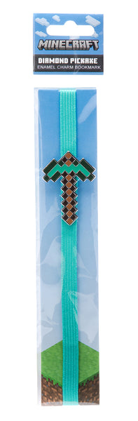 insight editions Minecraft: Diamond Pickaxe Enamel Charm Bookmark – Insight Editions