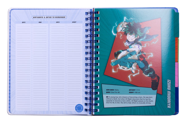 Insight Editions My Hero Academia: Class 1-A 12-Month Undated Planner – Insight Editions