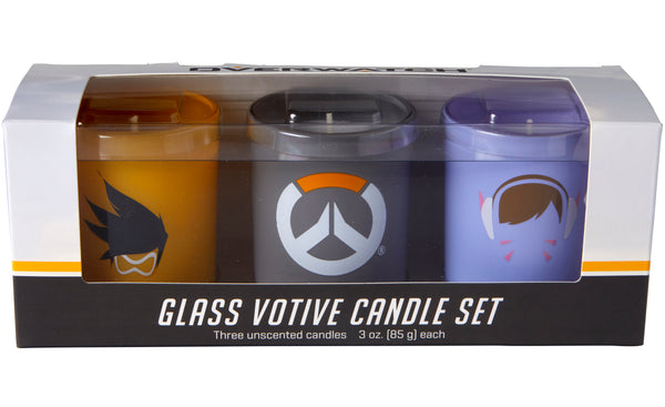 insight editions Overwatch: Glass Votive Candle Set – Insight Editions