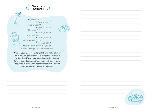 Insight Editions Parks And Recreation: The Treat Yo' Self Guided Journal – Insight Editions