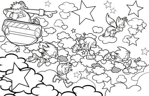 Insight Editions Sonic The Hedgehog: The Official Adult Coloring Book – Insight Editions