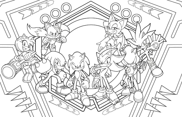 Insight Editions Sonic The Hedgehog: The Official Adult Coloring Book – Insight Editions