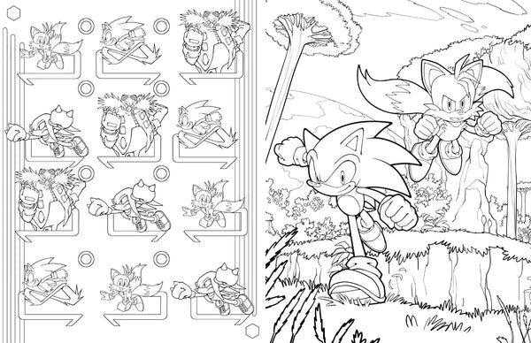 Insight Editions Sonic The Hedgehog: The Official Adult Coloring Book – Insight Editions