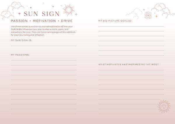 Insight Editions Sun Moon Rising Astrology Notebook Set – Insight Editions