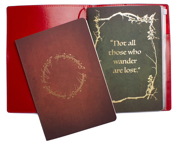 Insight Editions The Lord Of The Rings: Red Book Of Westmarch Traveler's Notebook Set – Insight Editions