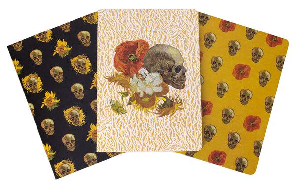 Insight Editions Van Gogh Skulls And Flowers Notebook Collection And Pouch Set – Insight Editions