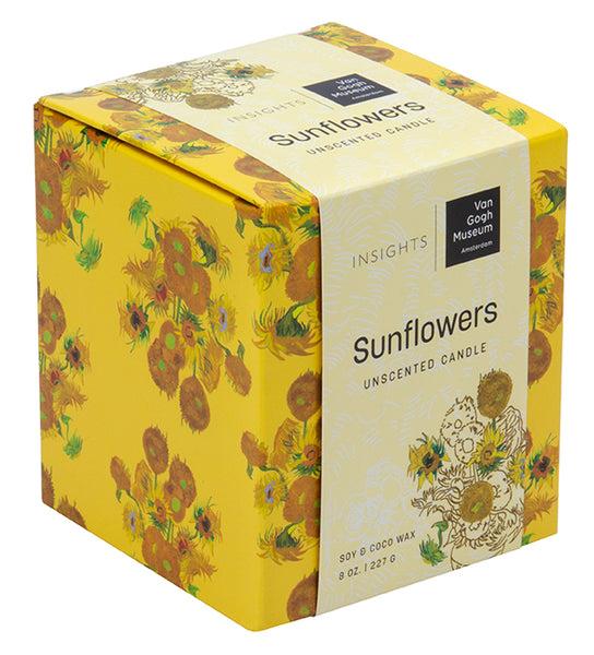 Insight Editions Van Gogh Sunflowers Unscented Glass Candle – Insight Editions