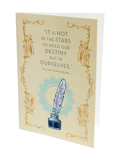 Insight Editions William Shakespeare Destiny Birthday Embellished Card – Insight Editions