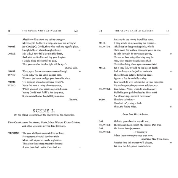 Insight Editions William Shakespeare's The Clone Army Attacketh: Star Wars Part The Sec – Insight Editions