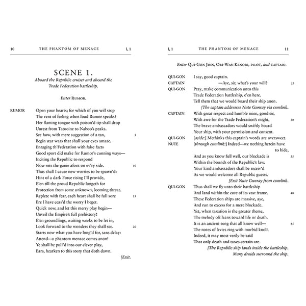 Insight Editions William Shakespeare's The Phantom Of Menace: Star Wars Part The First – Insight Editions