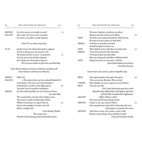Insight Editions William Shakespeare's The Phantom Of Menace: Star Wars Part The First – Insight Editions