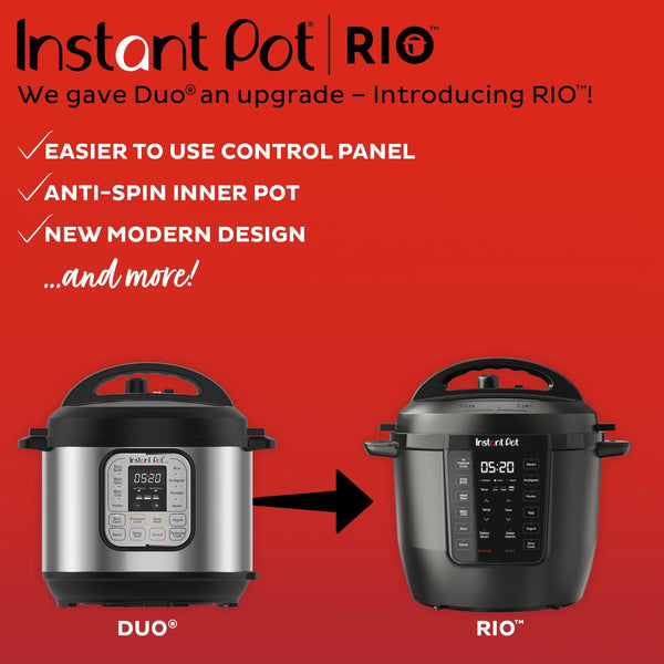 Instant Pot ® 6QT RIO™ Multi-Cooker Black