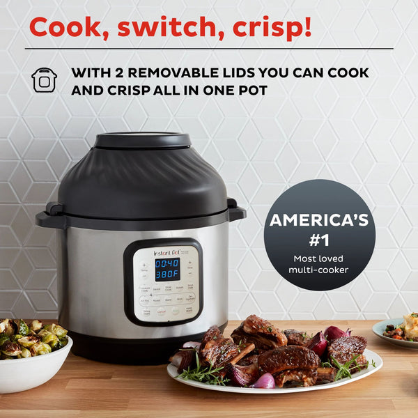 Instant Pot ® Duo™ Crisp™ + Air Fryer 6QT Multi-Use Pressure Cooker