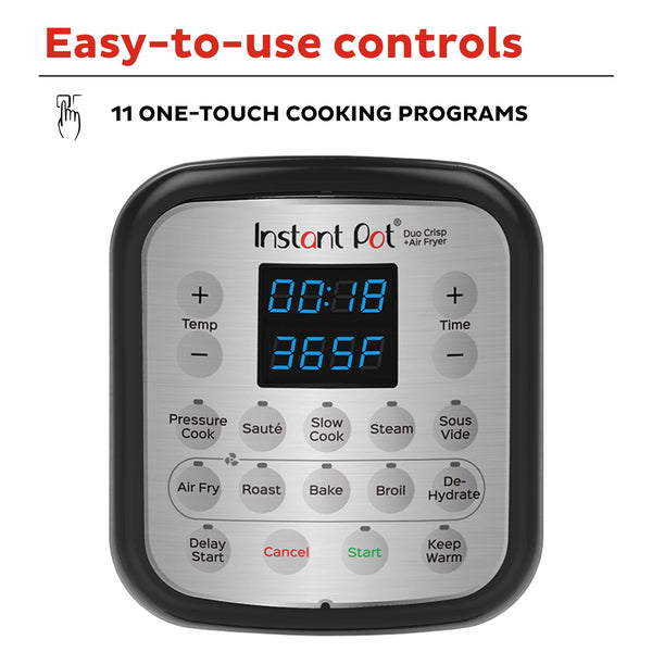 Instant Pot ® Duo™ Crisp™ + Air Fryer 6QT Multi-Use Pressure Cooker