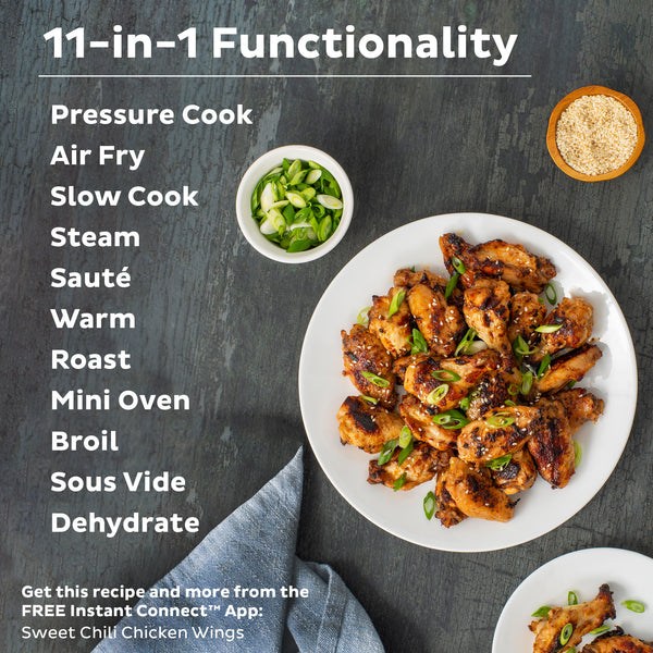 Instant Pot ® Duo™ Crisp™ + Air Fryer 8QT Multi-Use Pressure Cooker