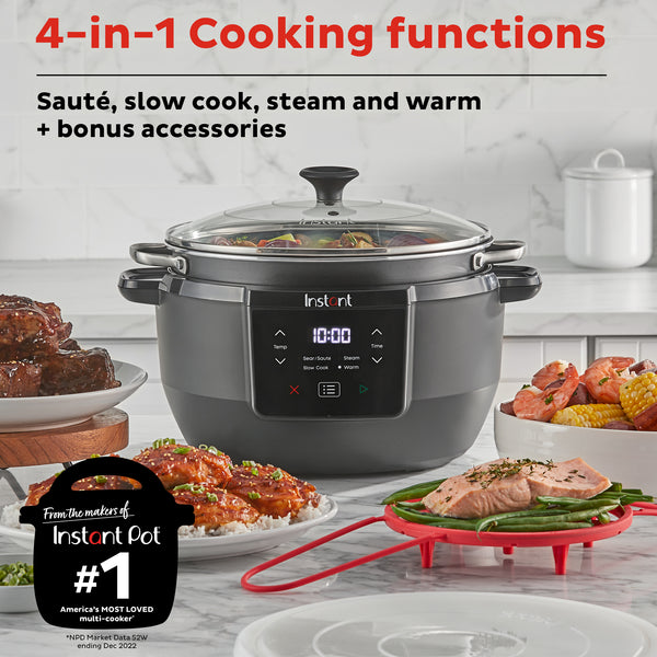 Instant Pot ® Superior Cooker Slow Cooker + Multifunctional Cooker (with Bonus Accessories)