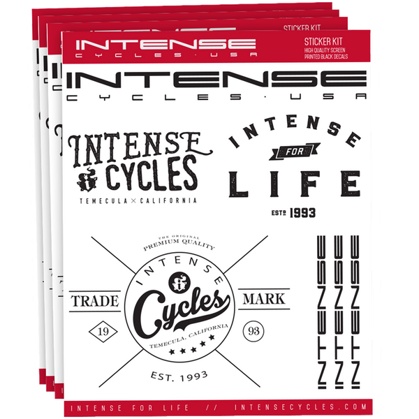 intense Intense Sticker Page Sheet Decals
