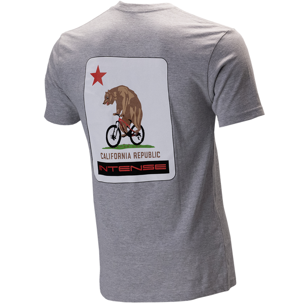 Intense Men’s California Bear Tee Heather Grey
