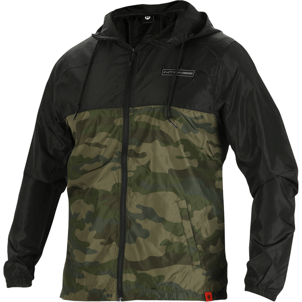 intense Men's Green Camo Windbreaker