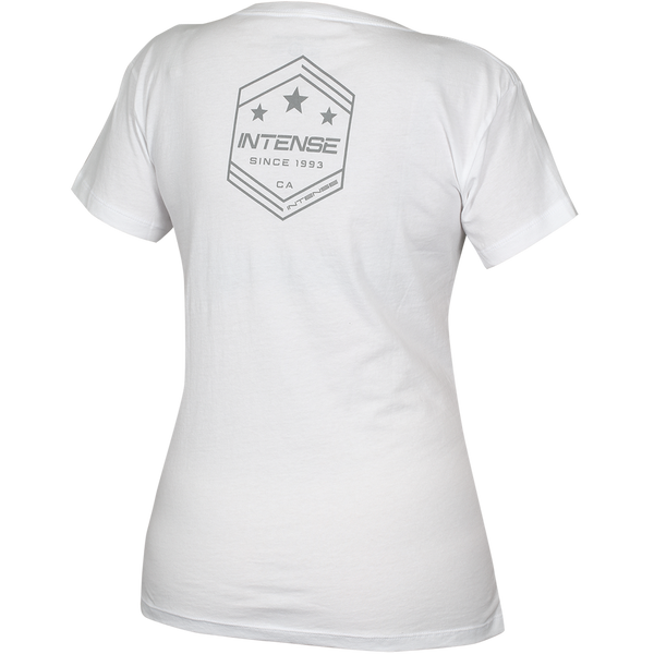 Intense Women's Army White V-Neck Tee