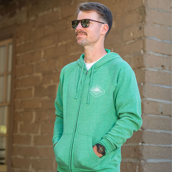 Intense Men's 951 Sunset Seafoam Green Zip-up Hoodie