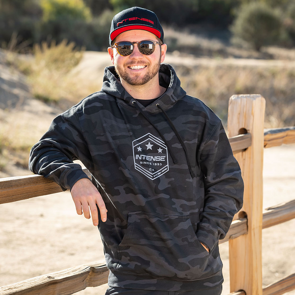 Intense Men's Army Black Camo Pullover Hoodie - M & XXL