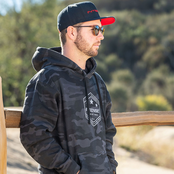 Intense Men's Army Black Camo Pullover Hoodie - M & XXL