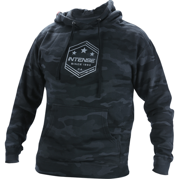 intense Men's Army Black Camo Pullover Hoodie - M & XXL