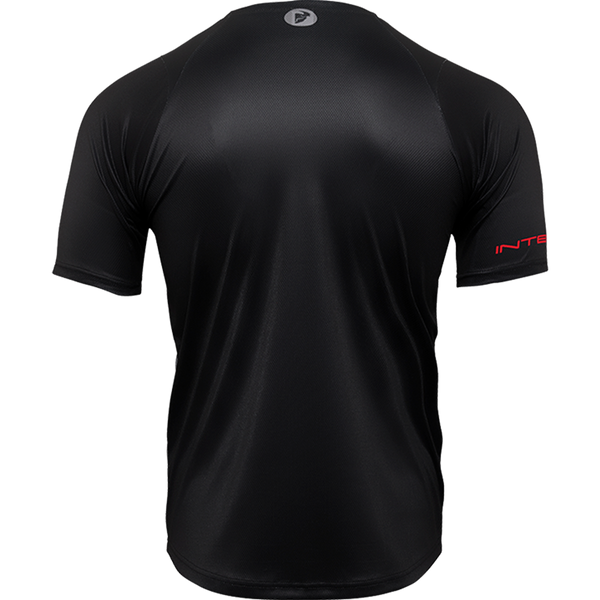 Intense Men's INTENSE X THOR MTB Assist Chex Black/Grey Short Sleeve Jersey