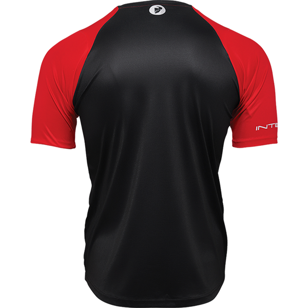 Intense Men's INTENSE X THOR MTB Assist Chex Red/Black Short Sleeve Jersey