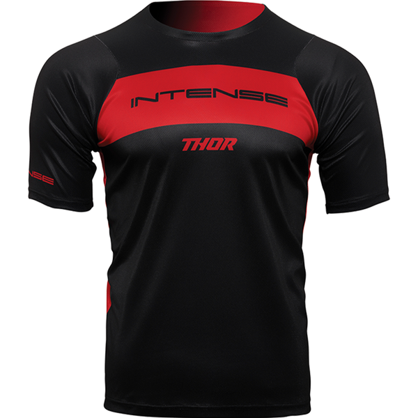 intense Men's INTENSE x THOR MTB Assist Dart Black/Red Short Sleeve Jersey