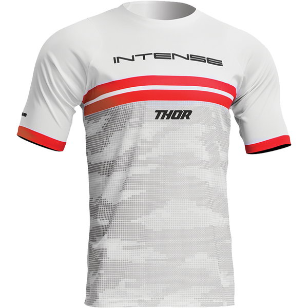intense Men's INTENSE x THOR MTB White Camo Short Sleeve Jersey - XS & S