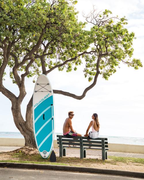 Intex 10' 6" AquaQuest® 320 Inflatable Paddle Board Package