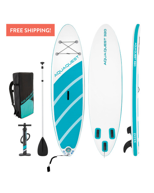 intex 10' 6" AquaQuest® 320 Inflatable Paddle Board Package