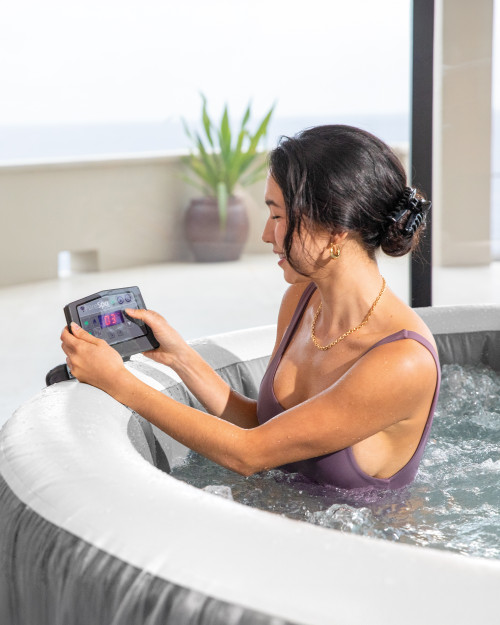 Intex 6-Person Greywood Deluxe Round Bubble Spa Set