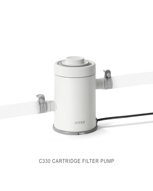 Intex C330 Cartridge Filter Pump W/ GFCI (110-120 Volt)