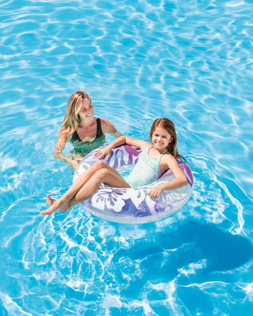 Intex Clear Tropical Color Inflatable Pool Swim Tubes - Assortment