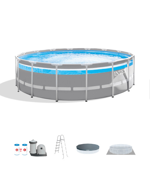 intex Clearview Prism Frame™ 16' x 48" Above Ground Pool Set